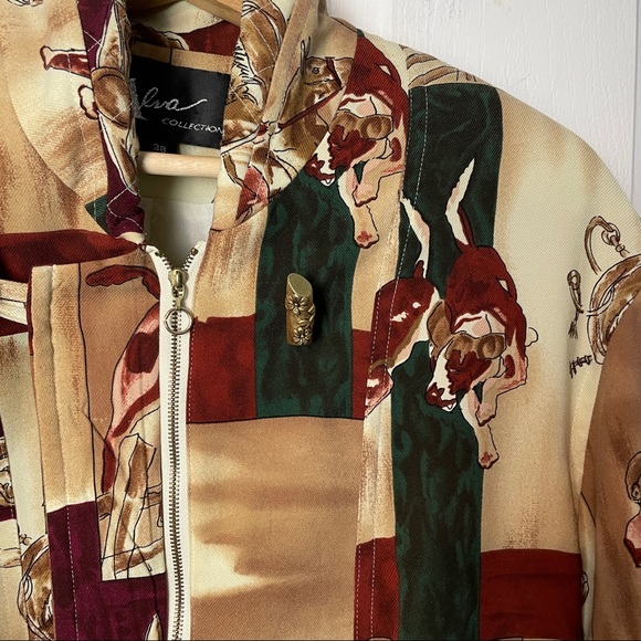 Patterned Wool Blend Jacket - Picture 4 of 16